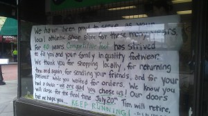 Competitive Foot farewell note