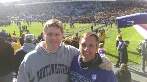 Me and Steve Pastorino, after the Northwestern Wildcats' 40-10 loss last Saturday.