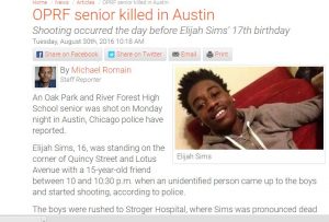 Wednesday Journal's online coverage of the murder of Elijah Sims.